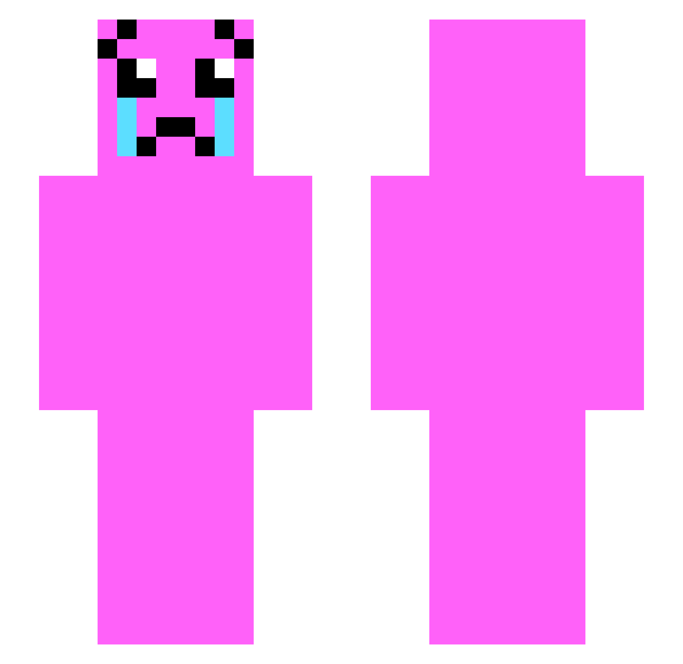 Ilegado Minecraft skin, front and back view