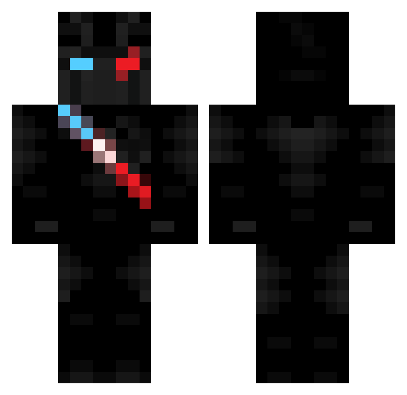 Themy45 Minecraft skin, front and back view
