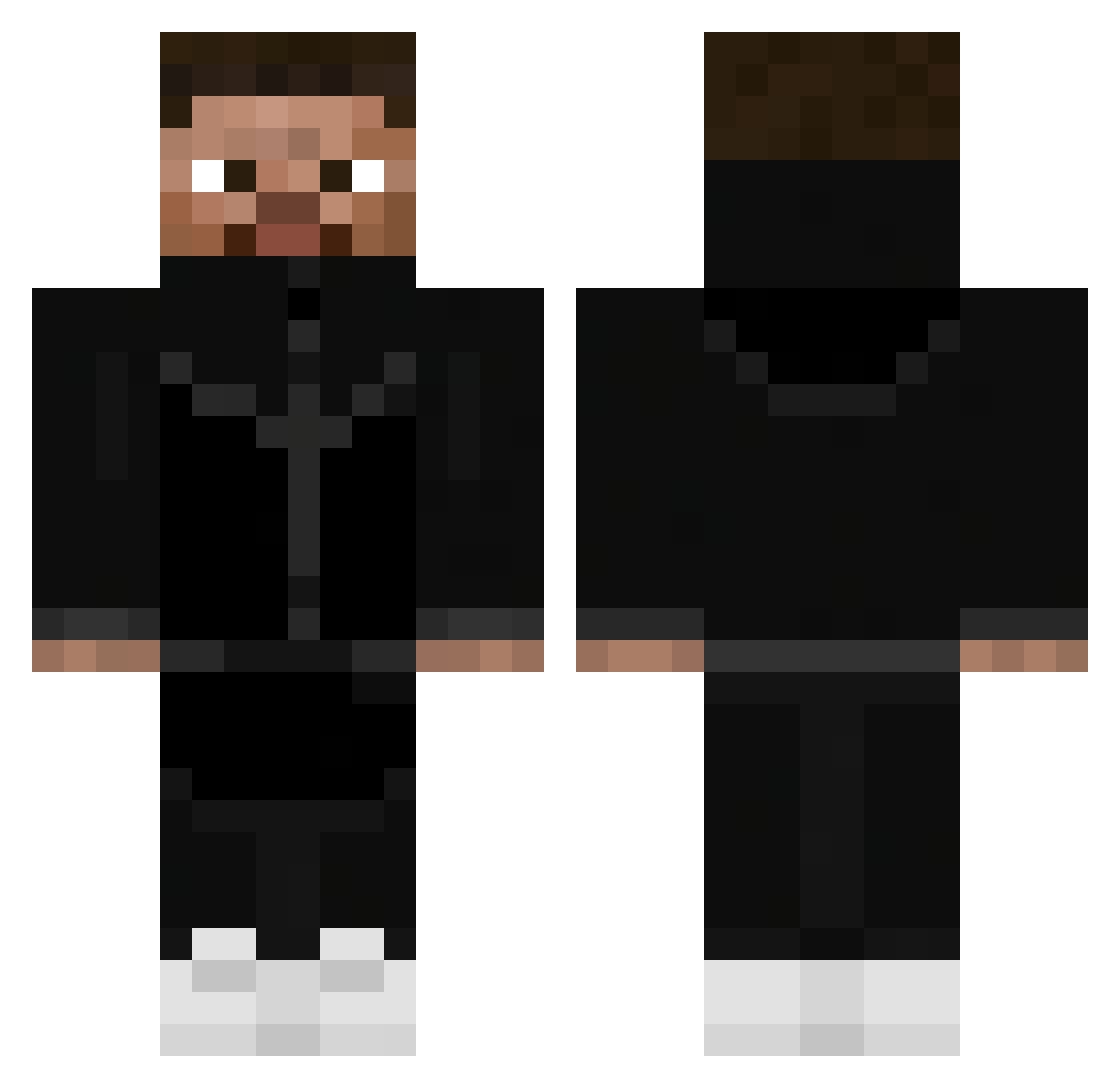 CocaCactus Minecraft skin, front and back view