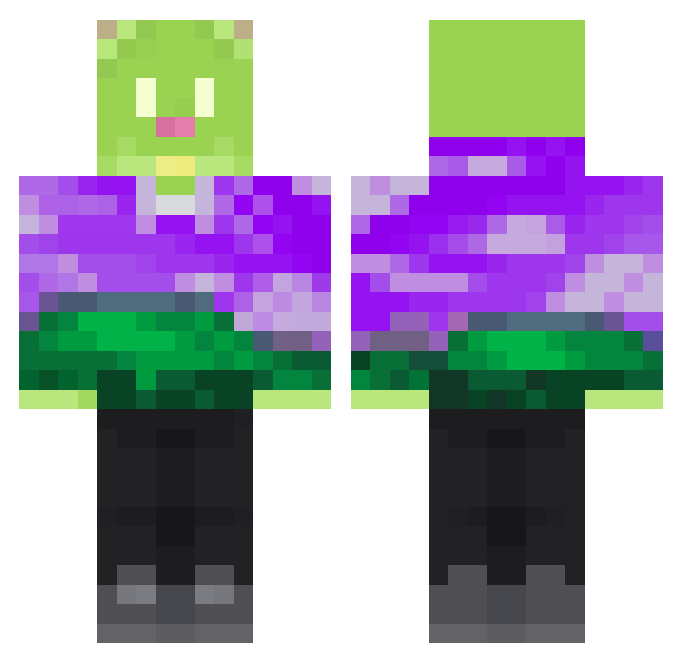 warenn_rip Minecraft skin, front and back view