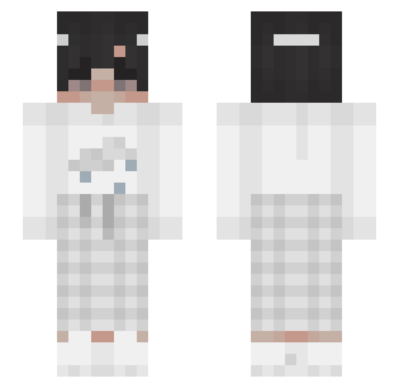 ImLcFr Minecraft skin, front and back view