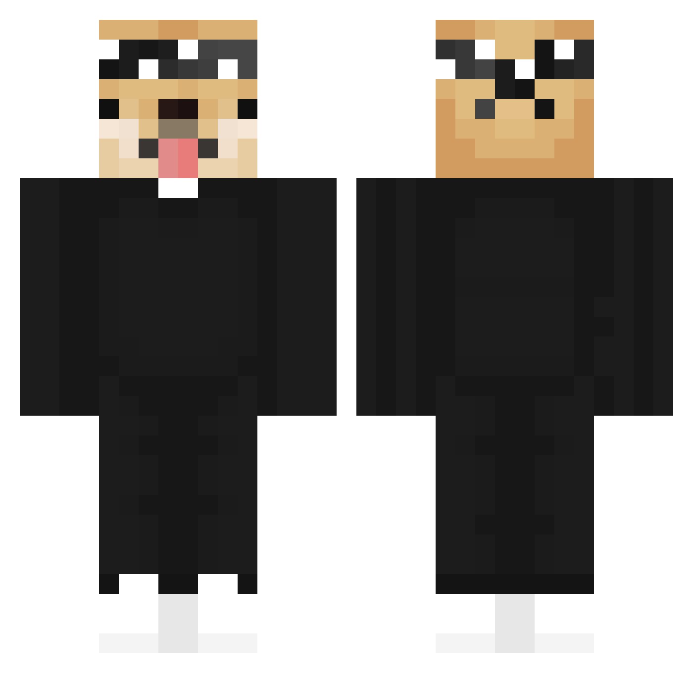 Ep__ Minecraft skin, front and back view