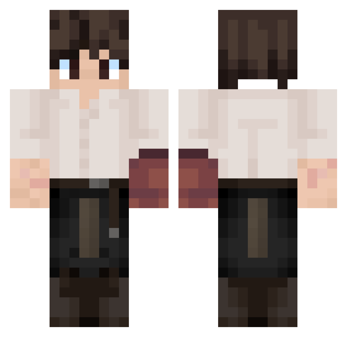 Badlonn Minecraft skin, front and back view