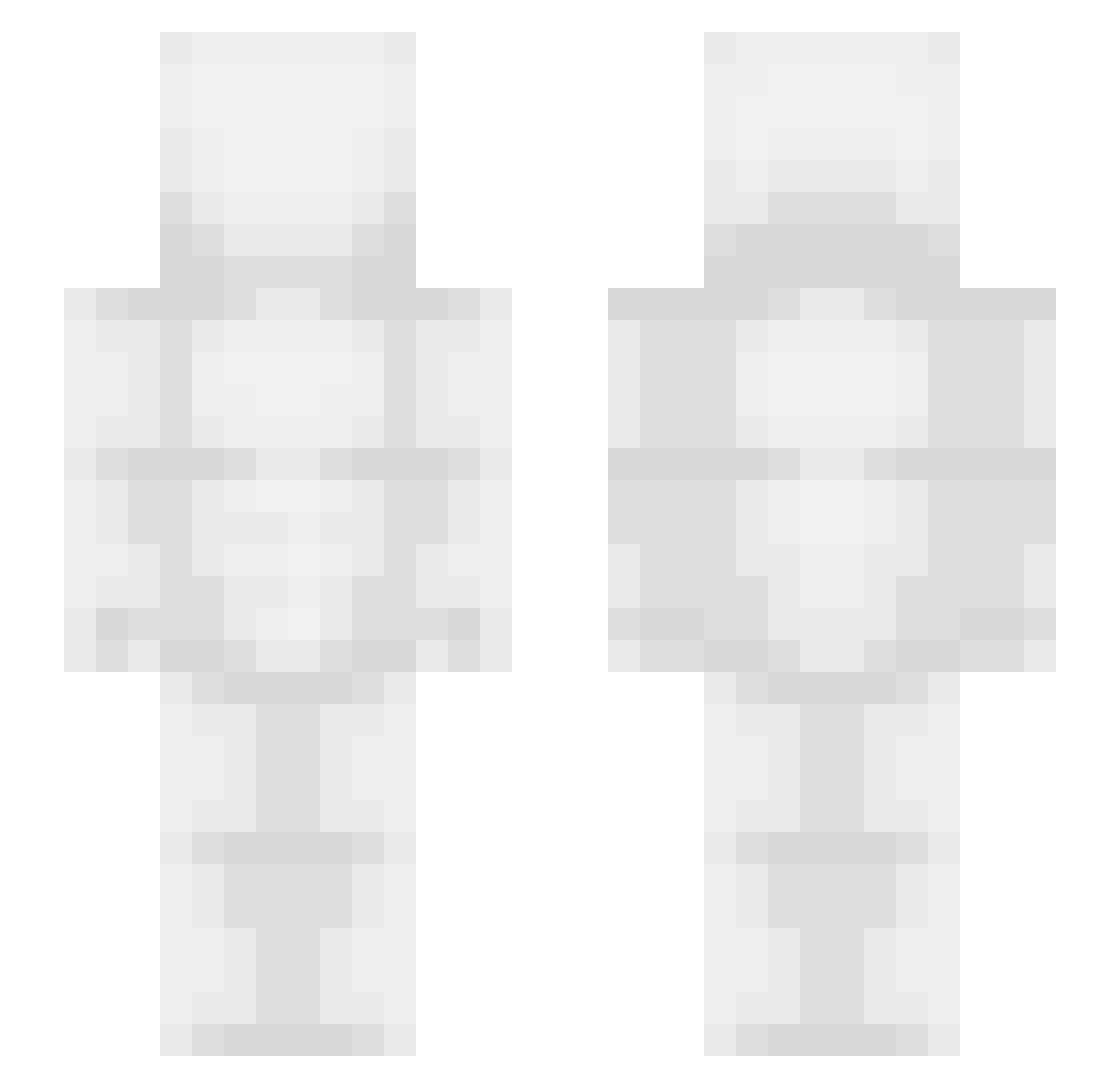 HeyWillbee Minecraft skin, front and back view