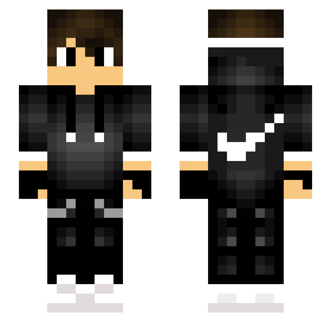 Singux06 Minecraft skin, front and back view