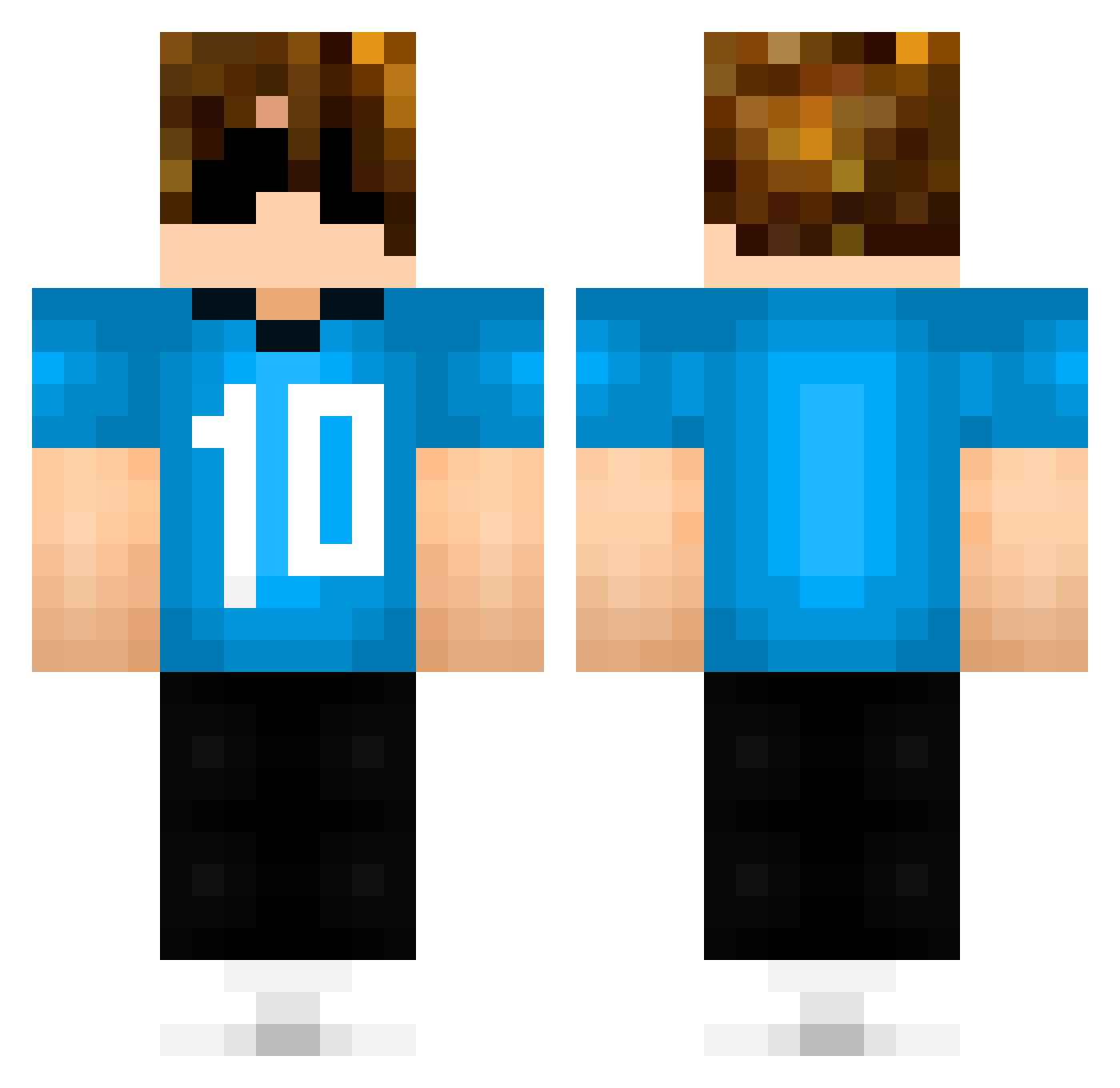cheetahboy922 Minecraft skin, front and back view
