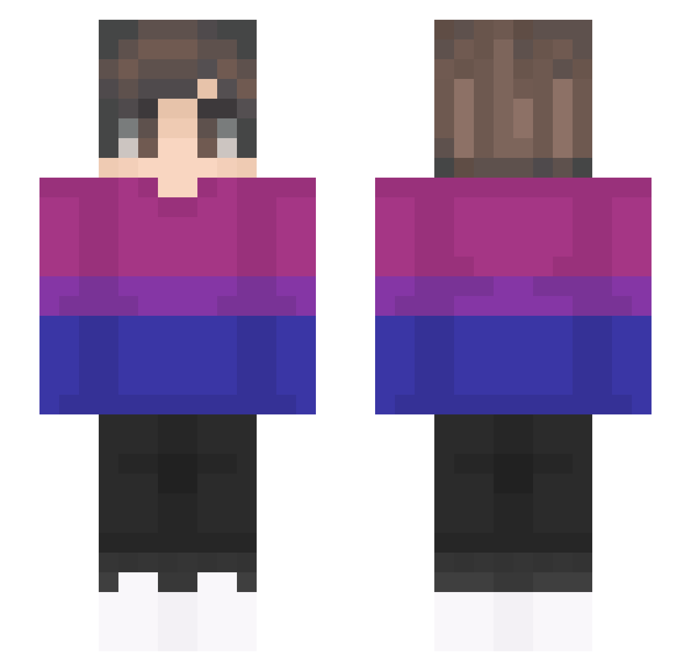 schmalex29 Minecraft skin, front and back view