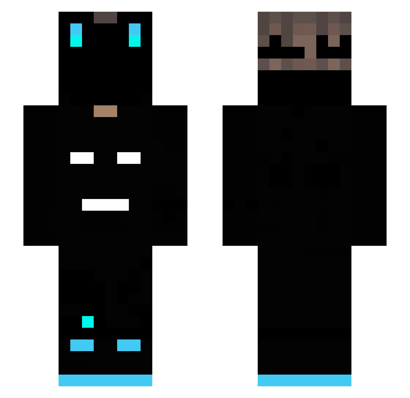 TOP_kill_TOP Minecraft skin, front and back view