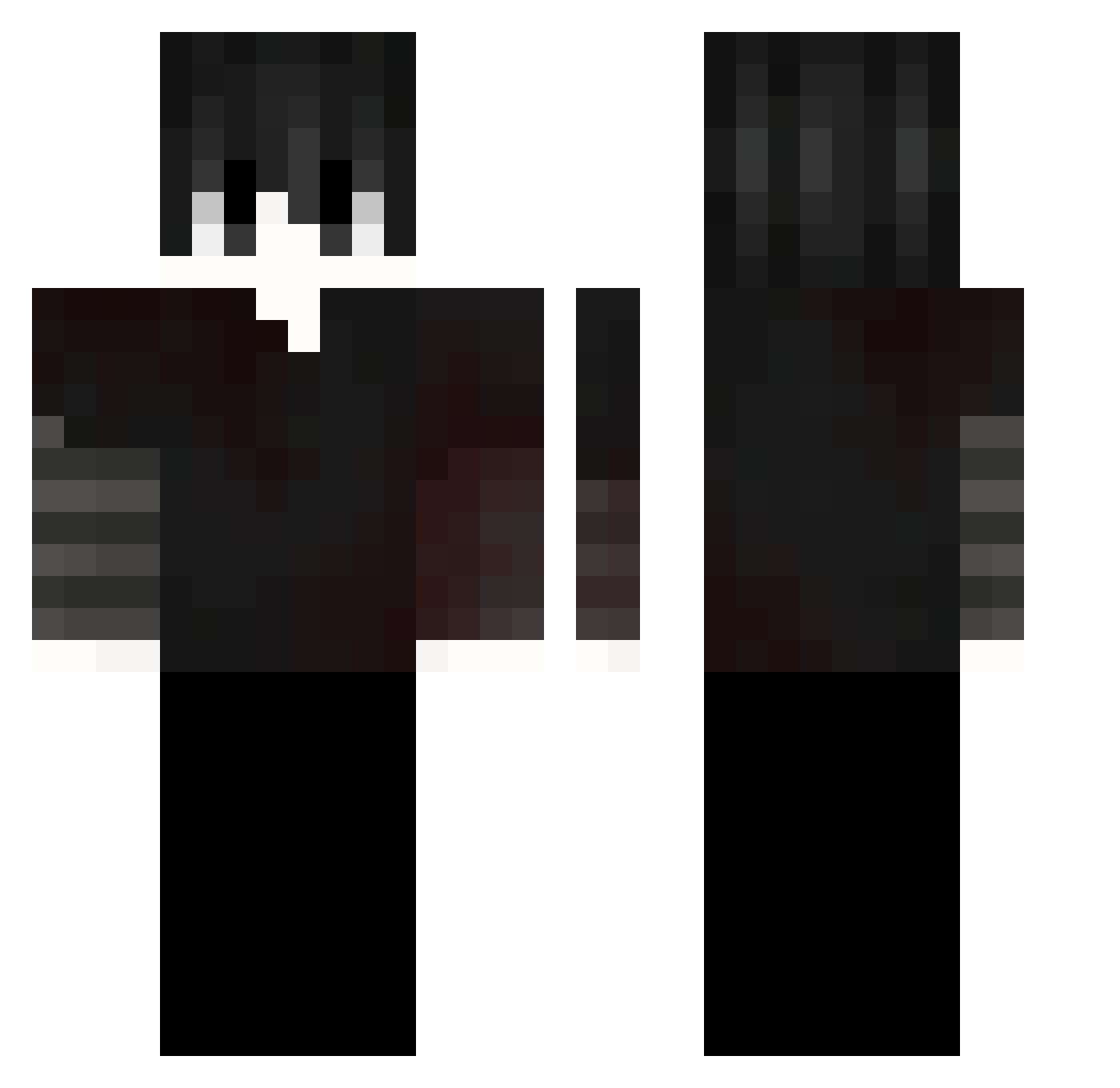 uwu_cattt Minecraft skin, front and back view