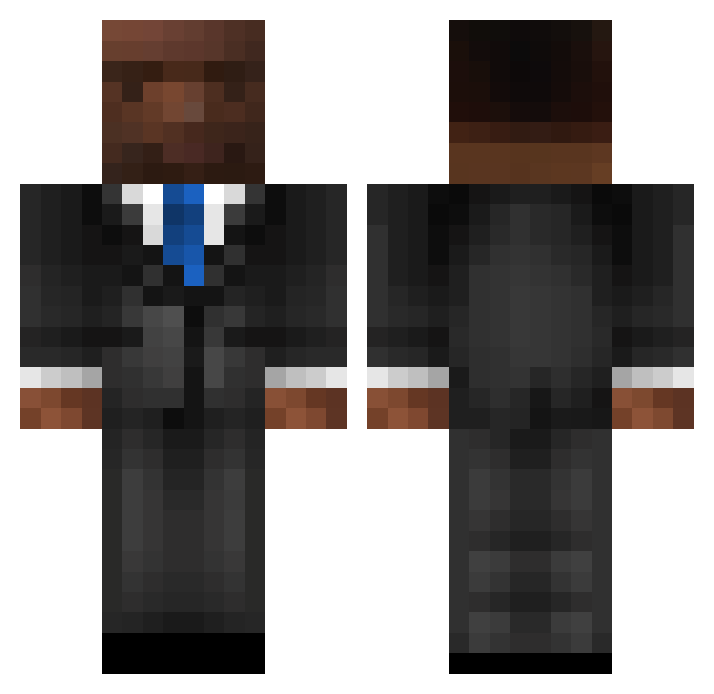 griffinguk Minecraft skin, front and back view