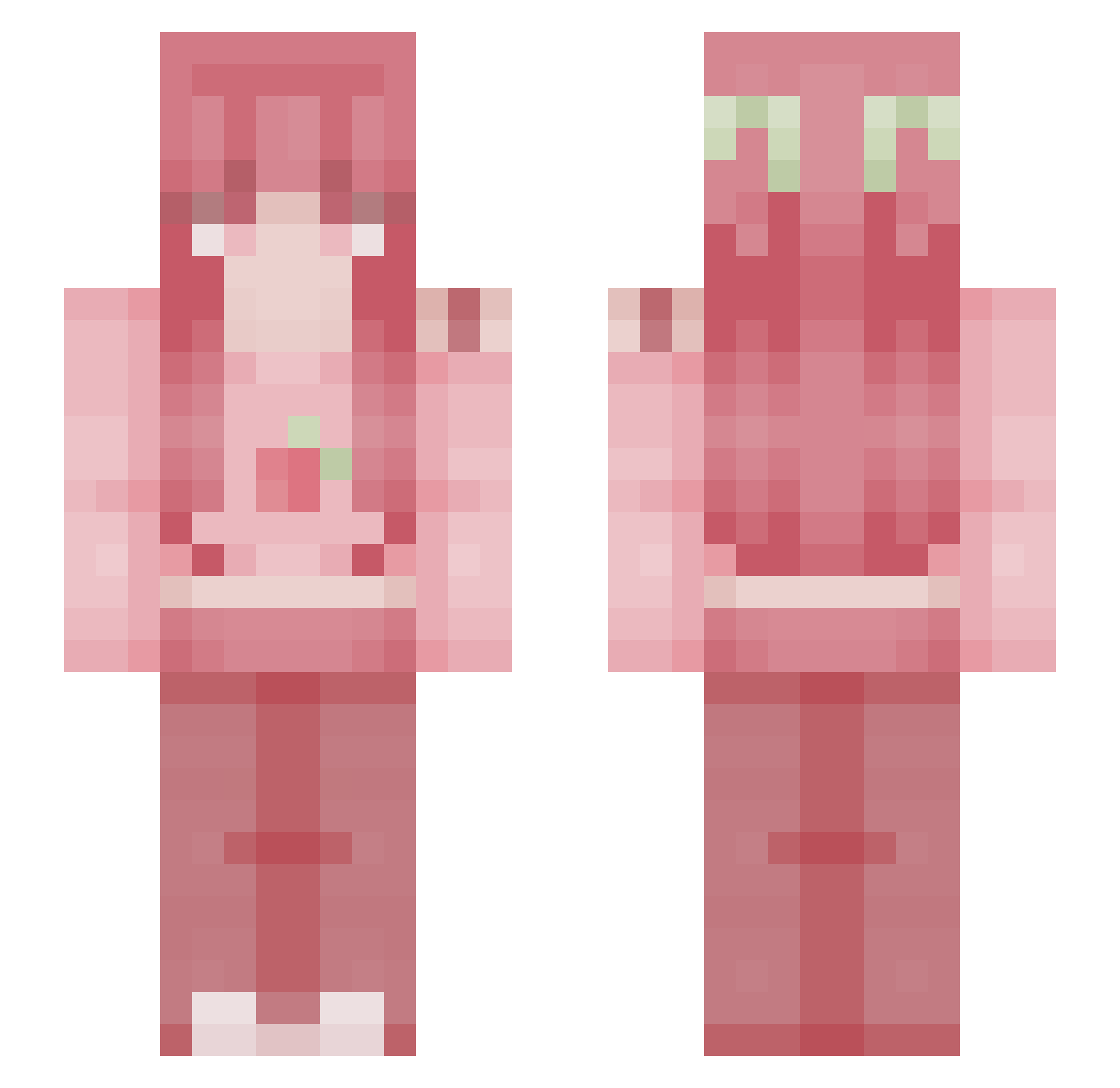 imxinfj Minecraft skin, front and back view