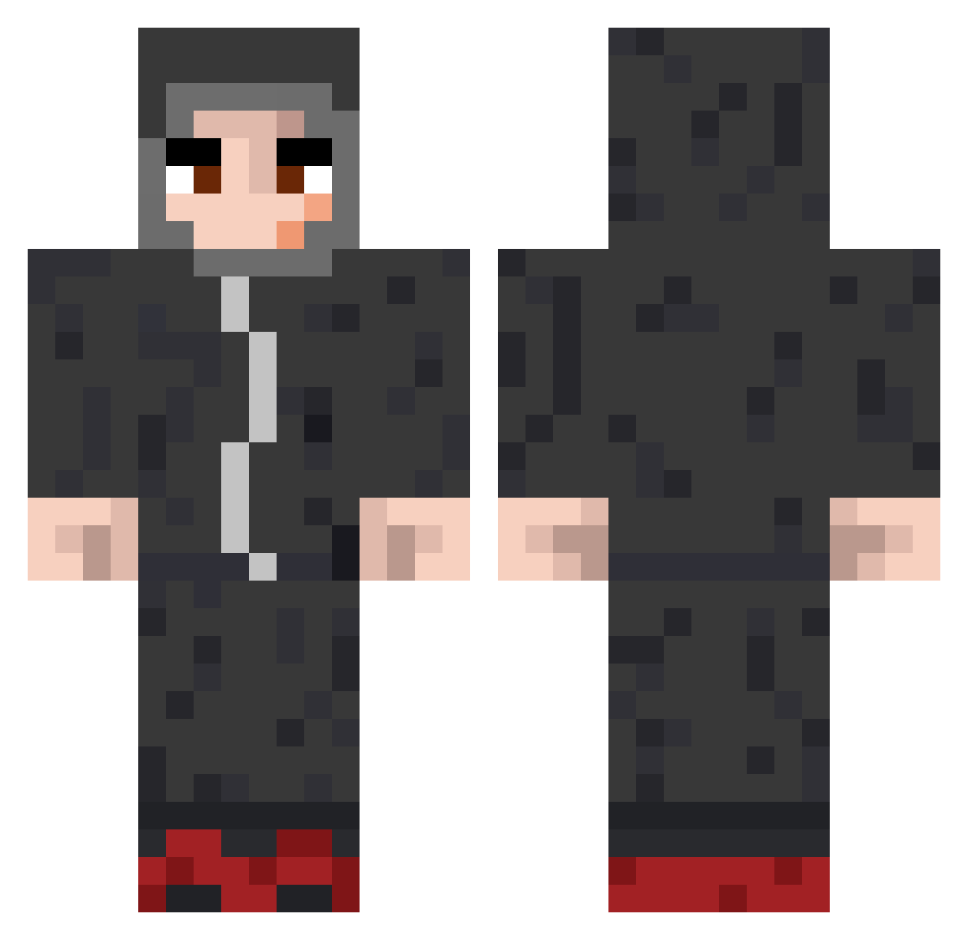 Anton27122013 Minecraft skin, front and back view