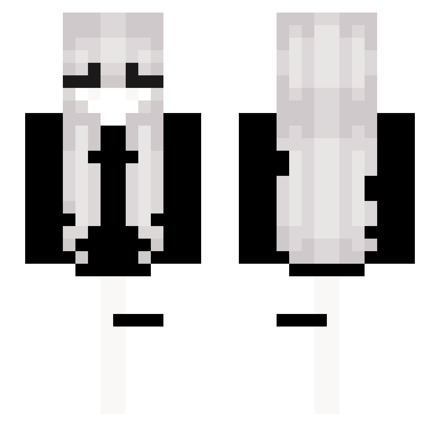 xTaurixa Minecraft skin, front and back view