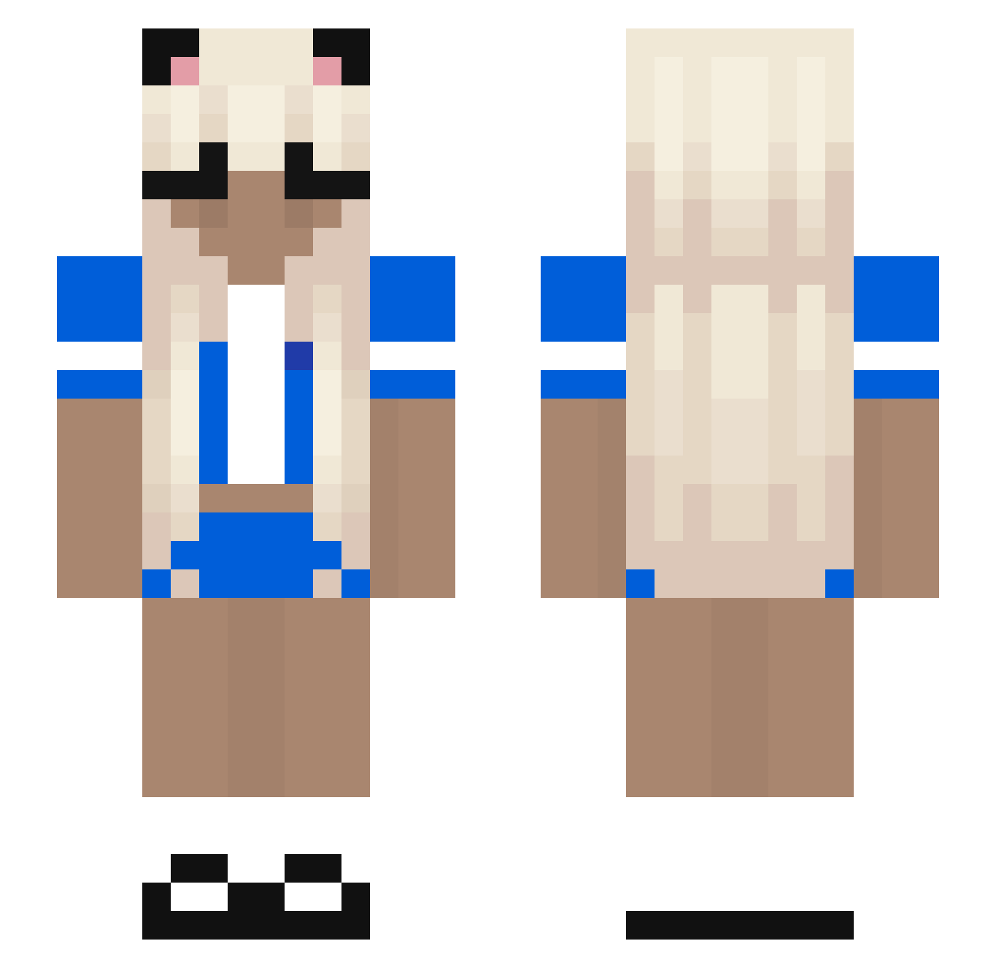 MlQdyM1_ Minecraft skin, front and back view