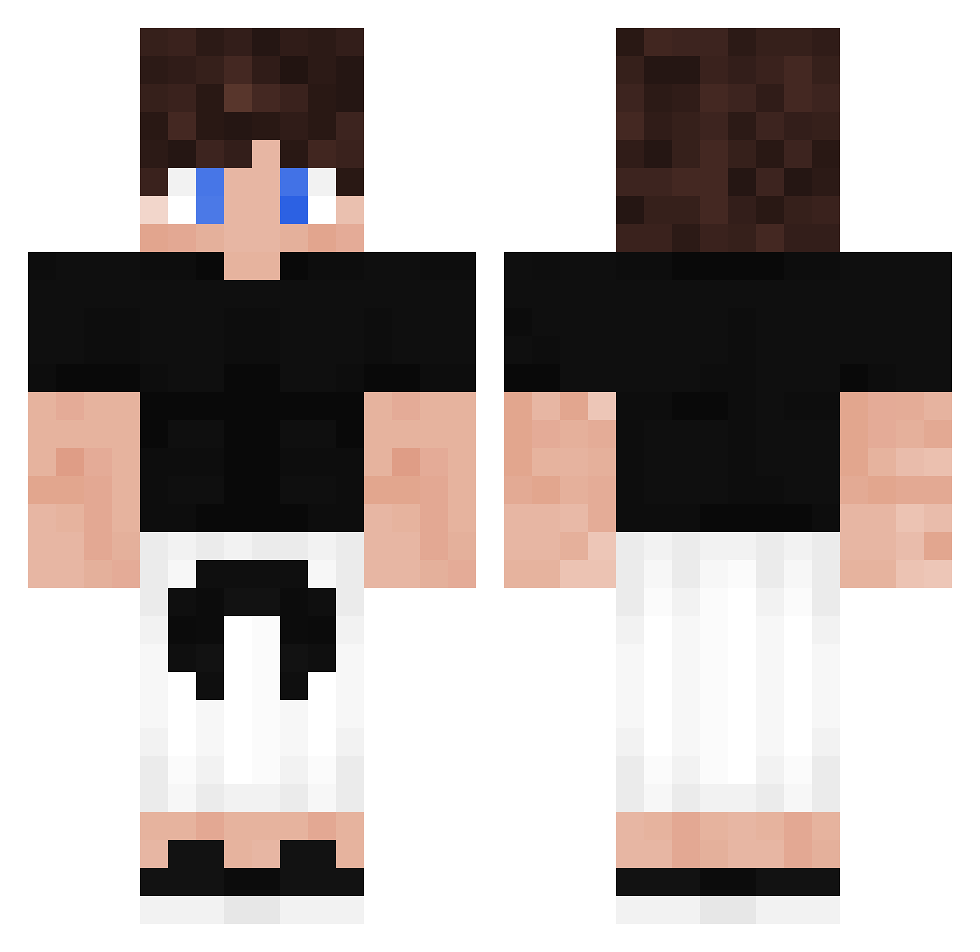 Viltronian22 Minecraft skin, front and back view