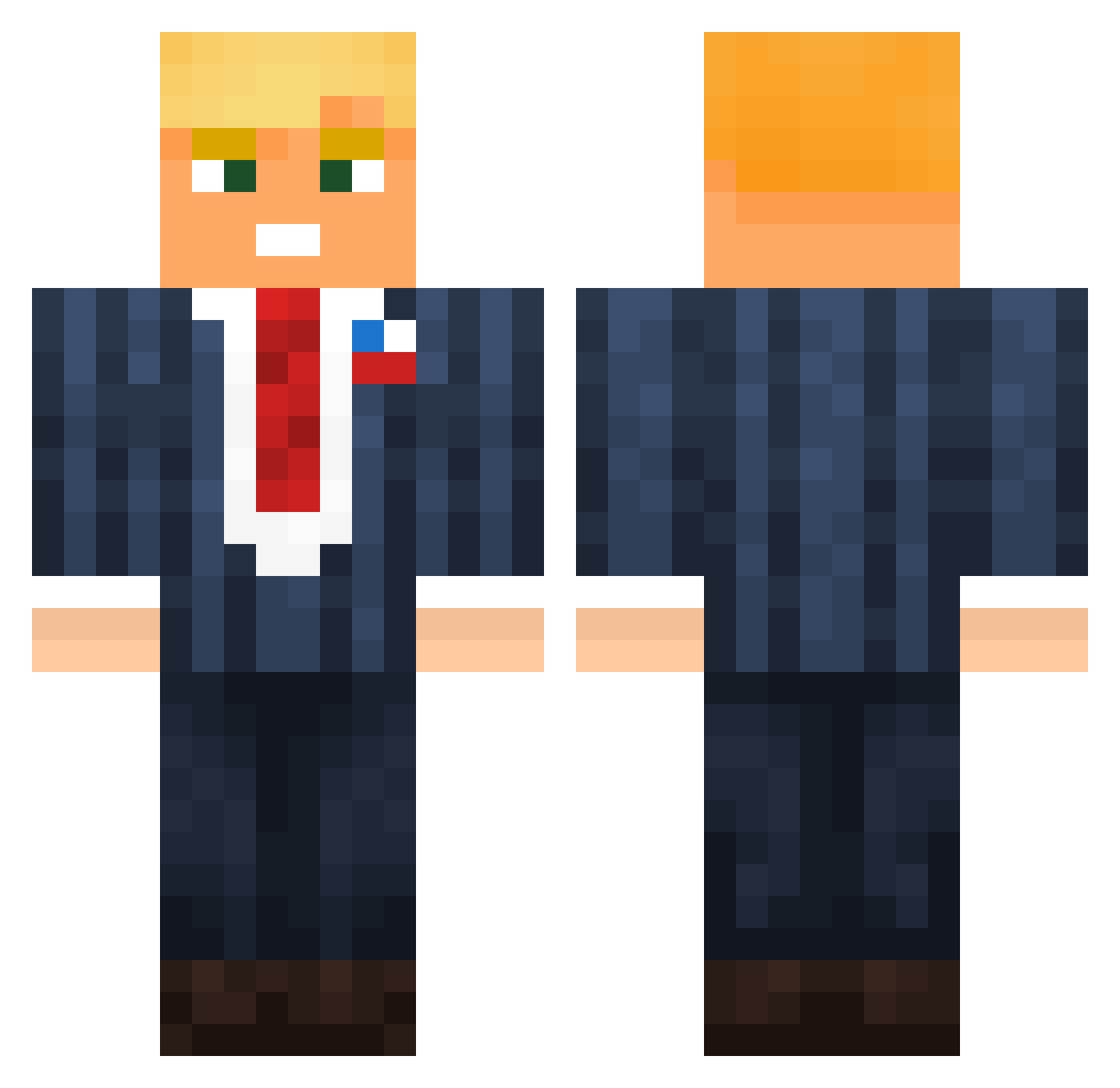 SnooopyDoggy Minecraft skin, front and back view