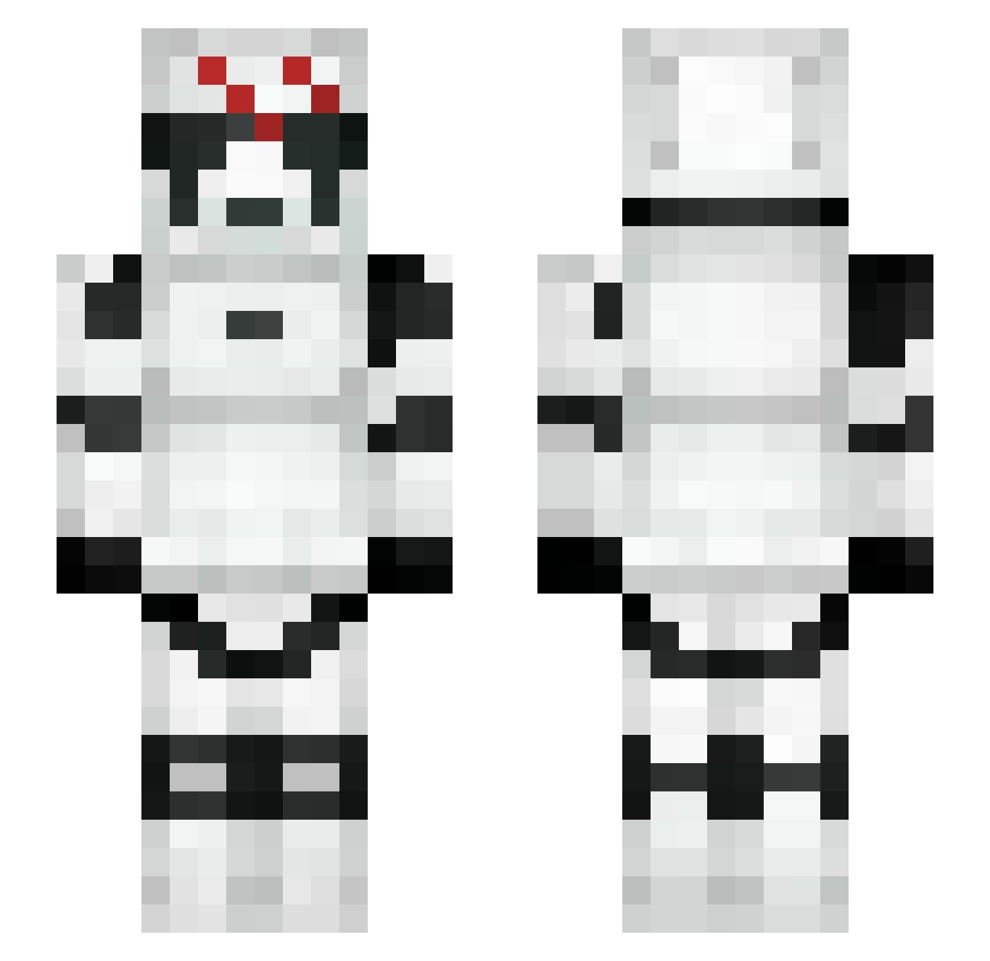 infin1ght Minecraft skin, front and back view