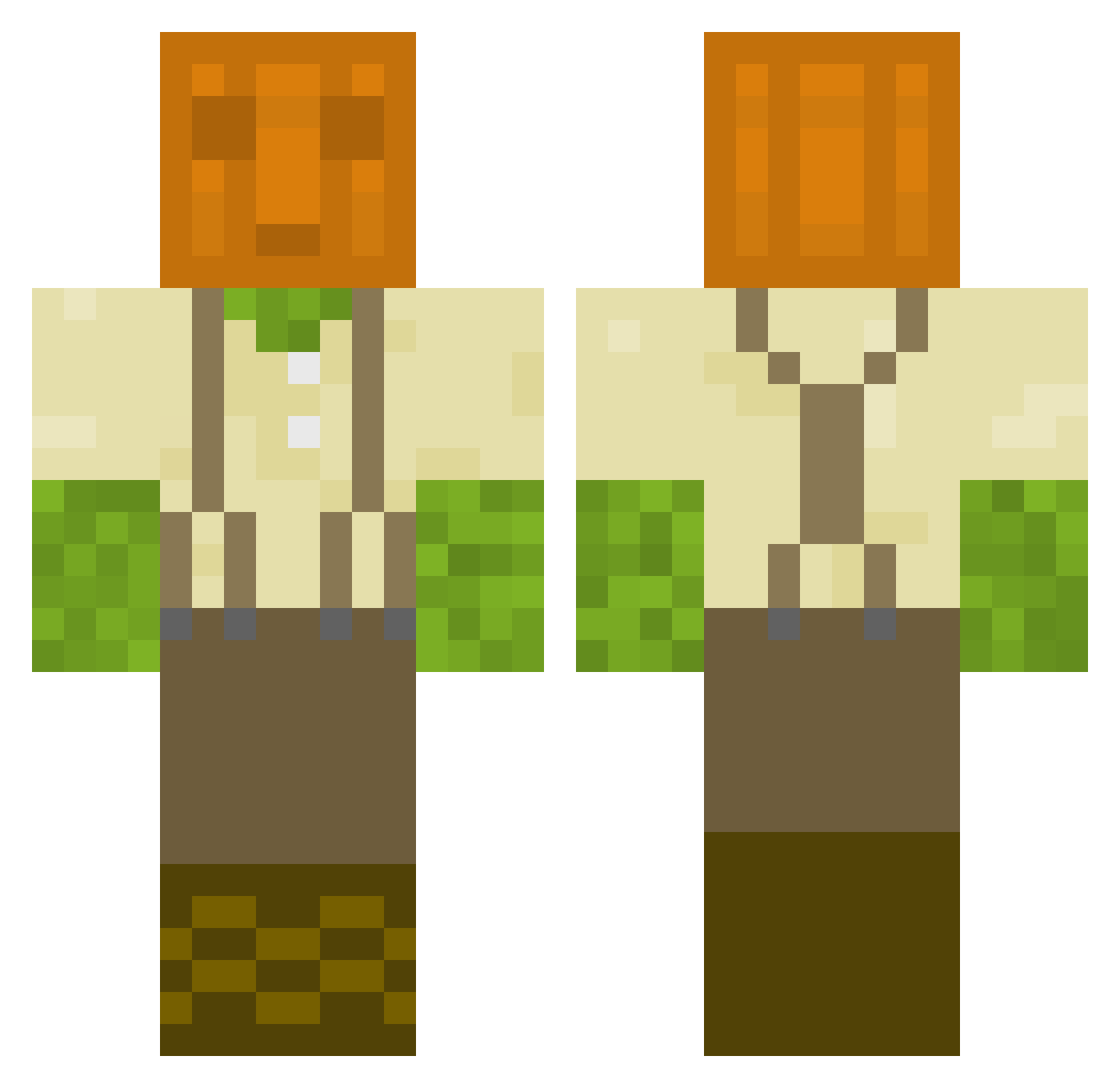 Scrungus_Bungus Minecraft skin, front and back view