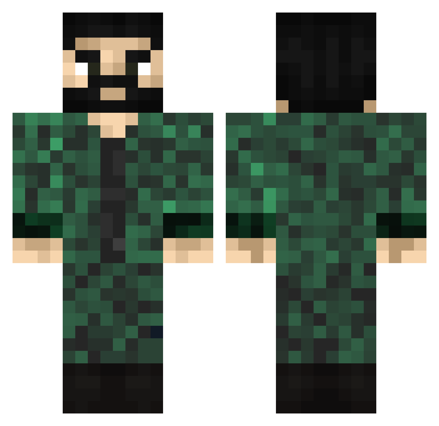 imkopzpuki Minecraft skin, front and back view