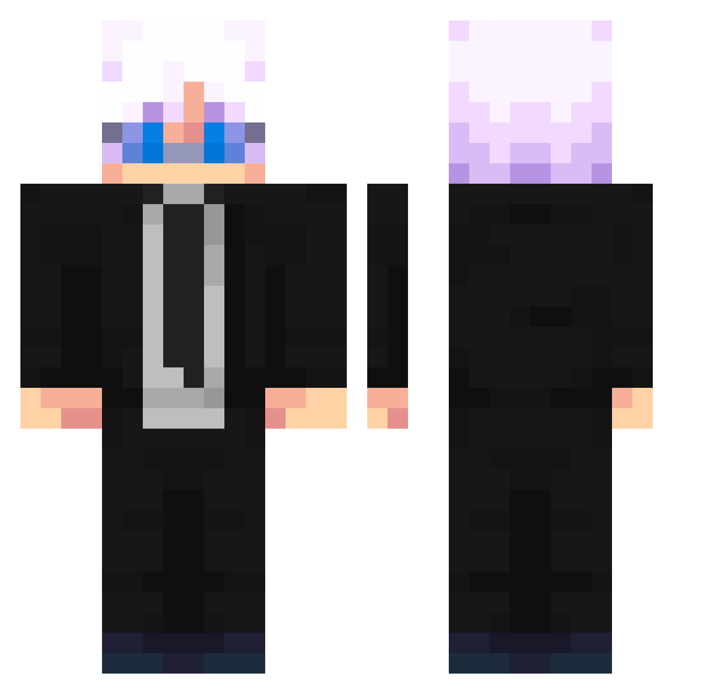 xXSpriteGODXx Minecraft skin, front and back view
