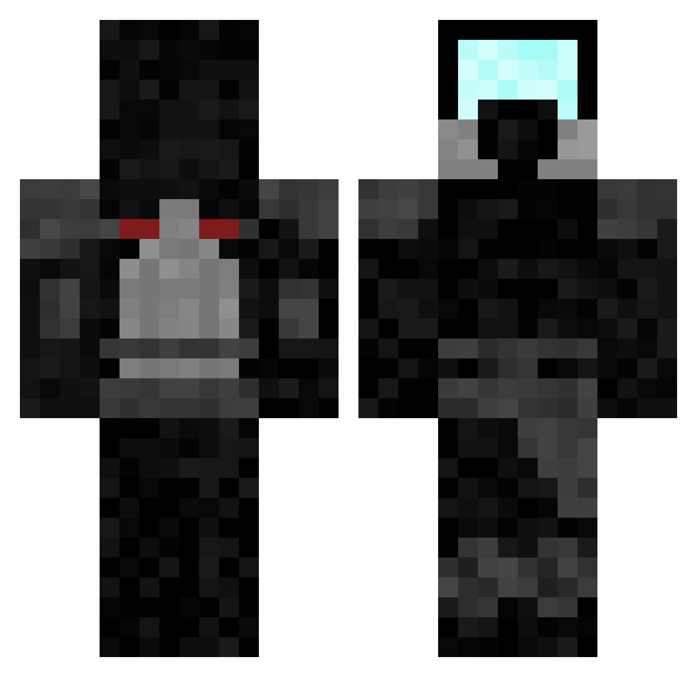 Kracker0621 Minecraft skin, front and back view