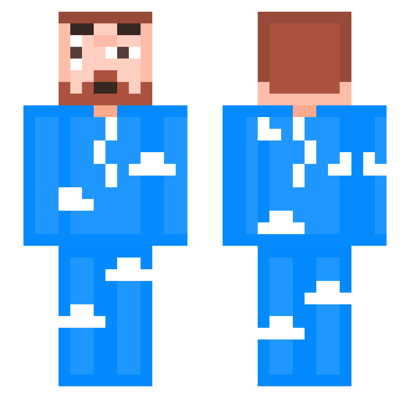 C_Mony Minecraft skin, front and back view