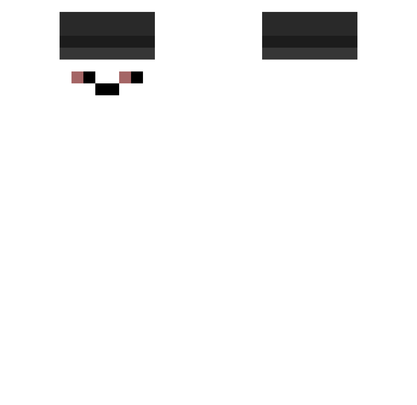Xdeblack2 Minecraft skin, front and back view
