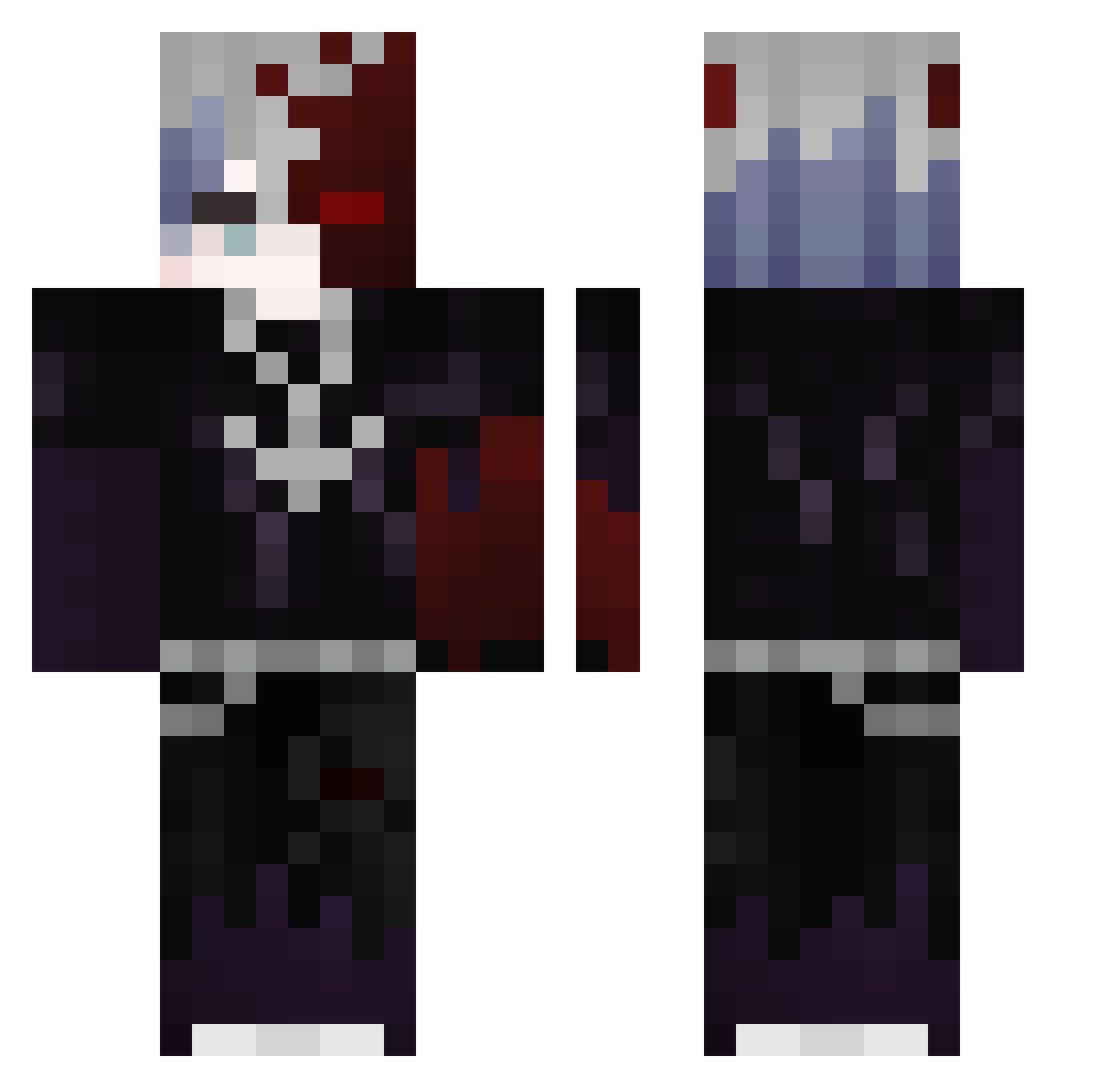 77_qian_ Minecraft skin, front and back view