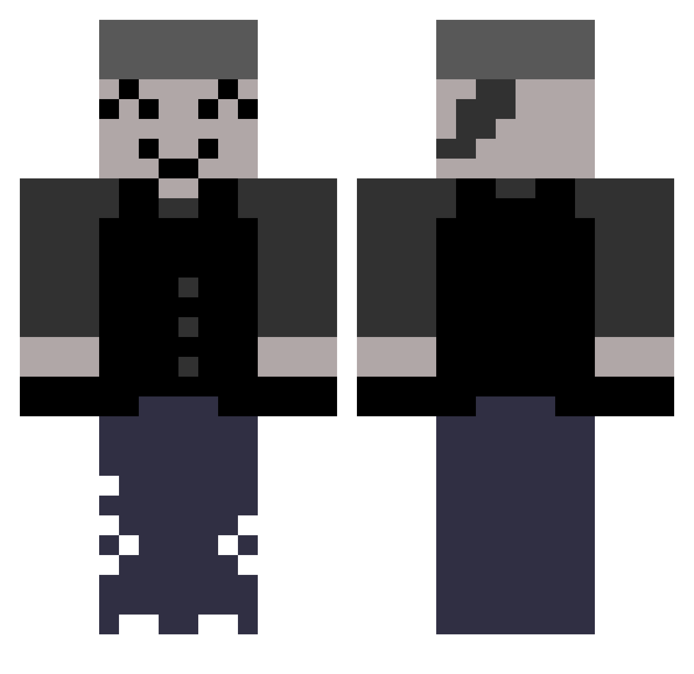 Tacolover_1337 Minecraft skin, front and back view