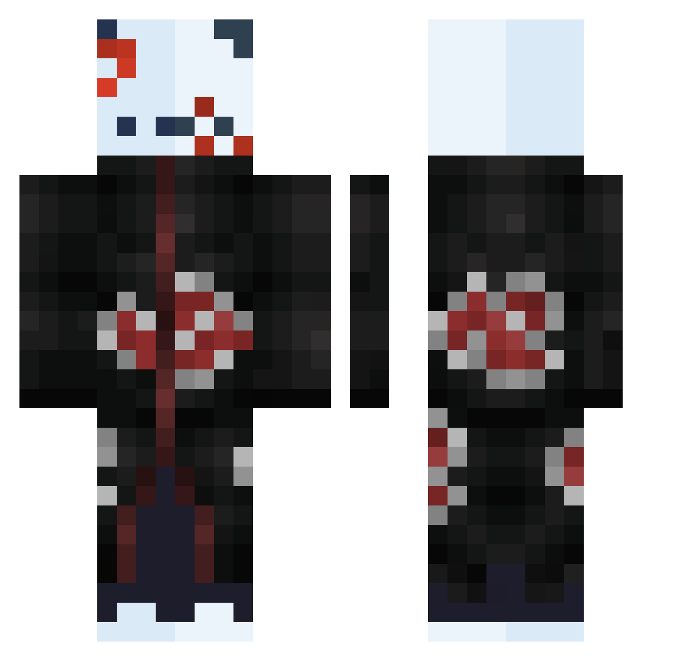 Zukkie_ Minecraft skin, front and back view