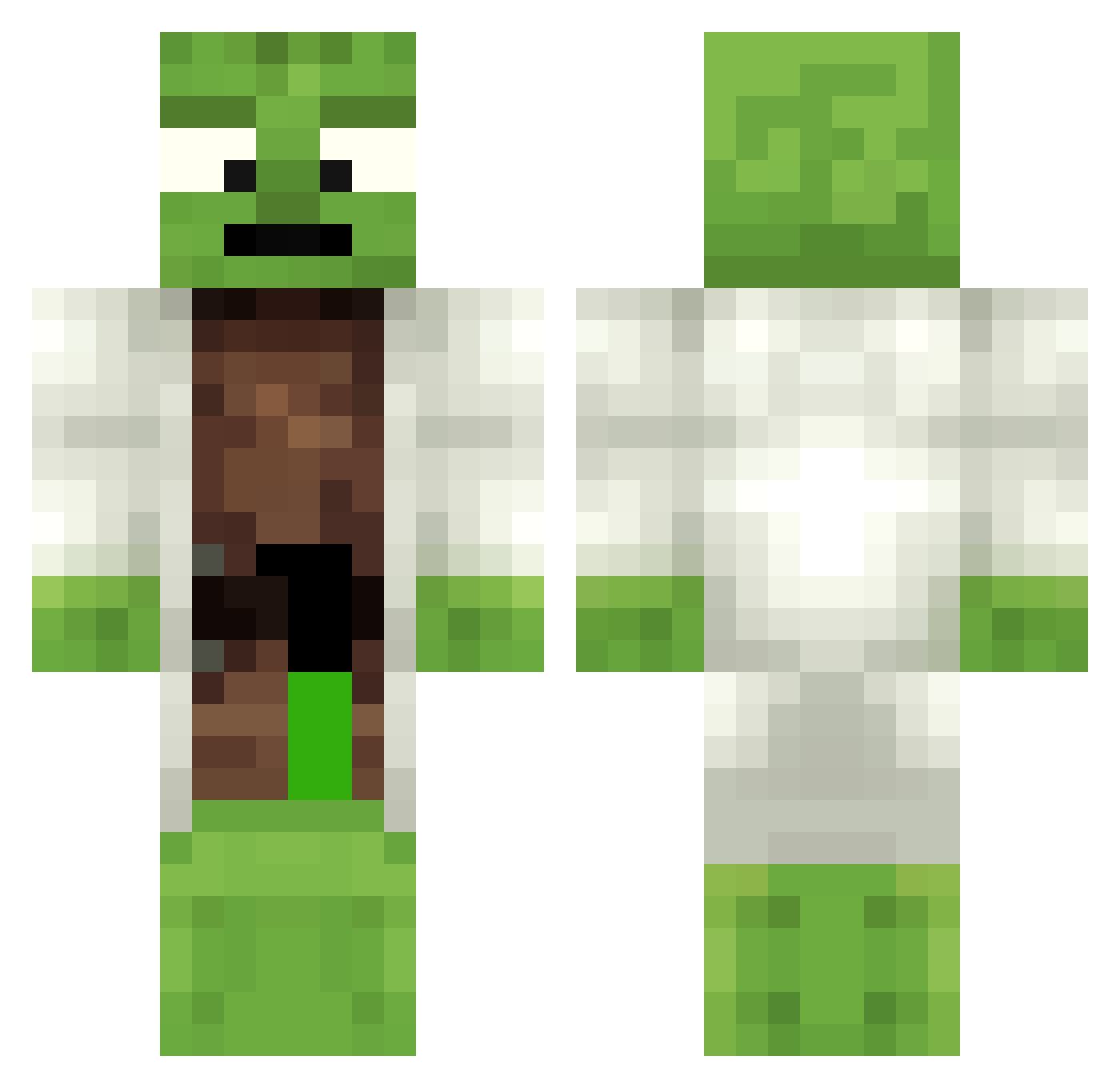 YOPRESIDENTE2018 Minecraft skin, front and back view