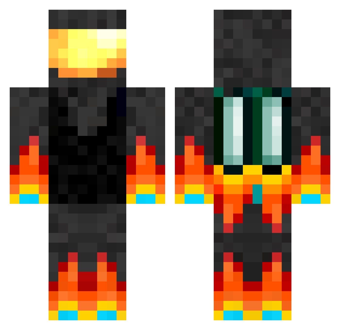 mr_ss5 Minecraft skin, front and back view