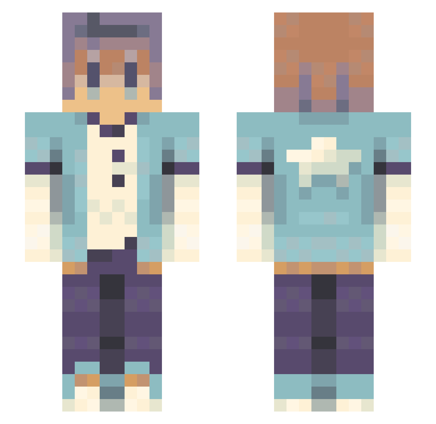 Ding_Le_Le Minecraft skin, front and back view