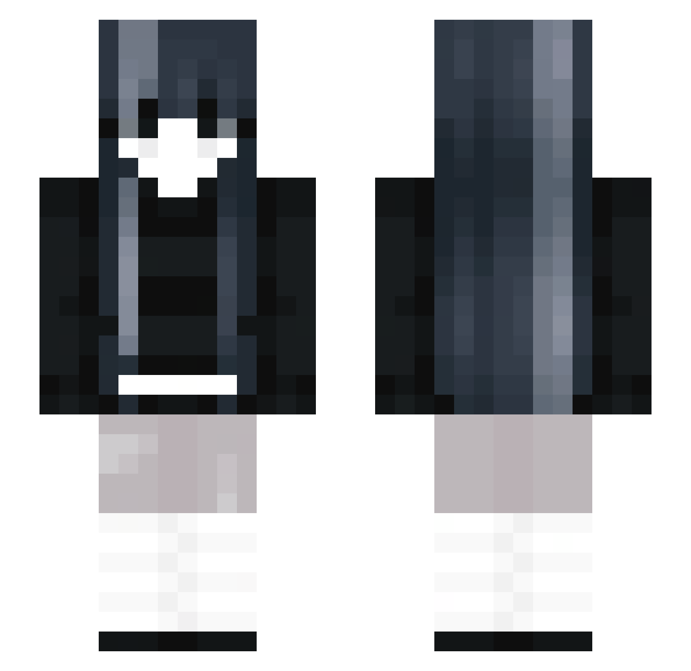 Niki7912 Minecraft skin, front and back view