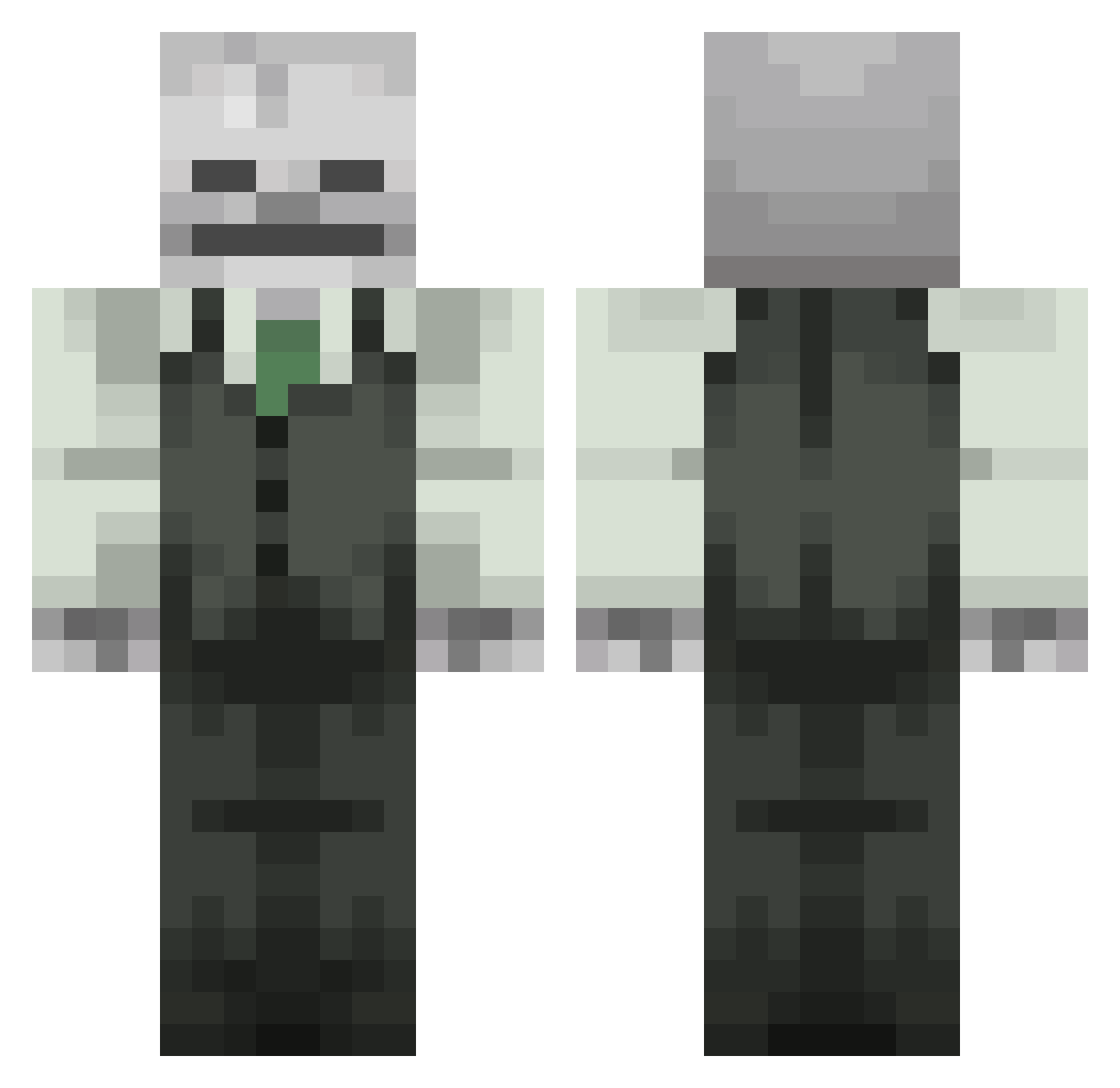 9ine2Niner Minecraft skin, front and back view