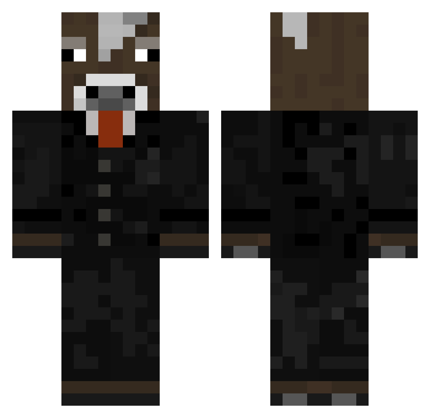 Magical_Spyto Minecraft skin, front and back view