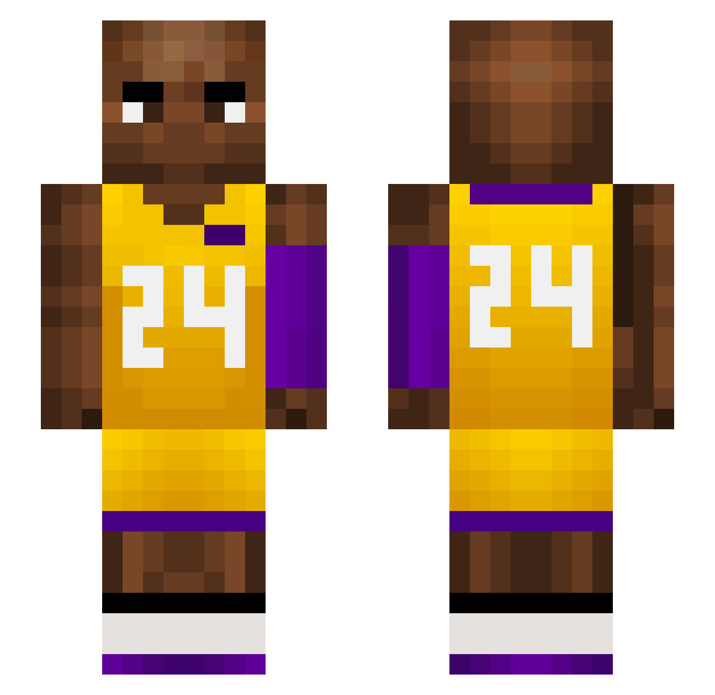 xiaoguangwuhu Minecraft skin, front and back view