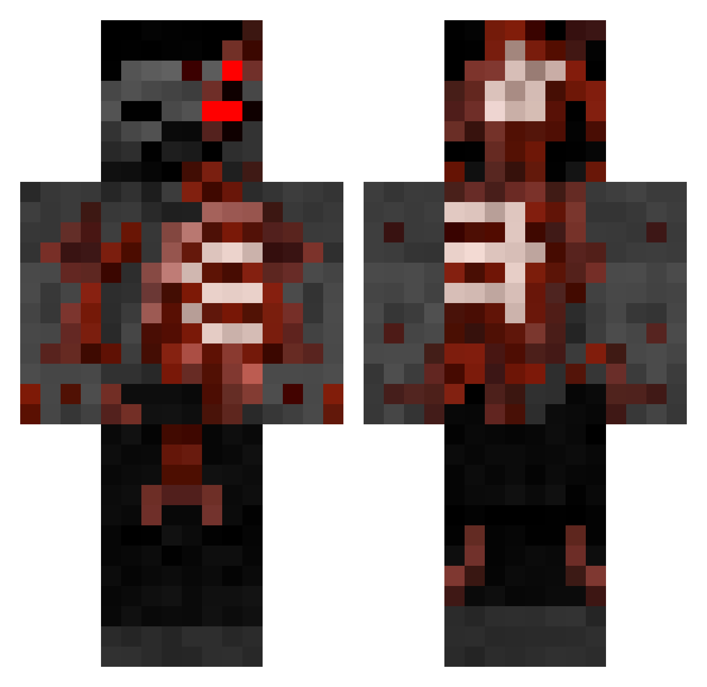 hielke2000 Minecraft skin, front and back view