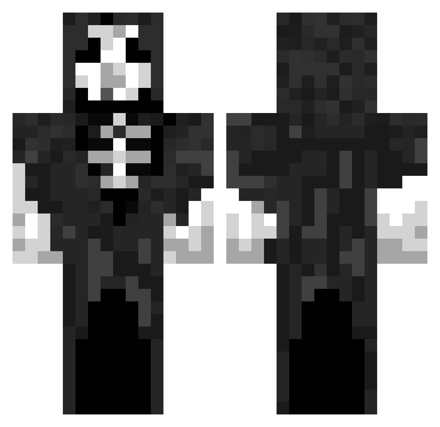 IILegendaryII Minecraft skin, front and back view