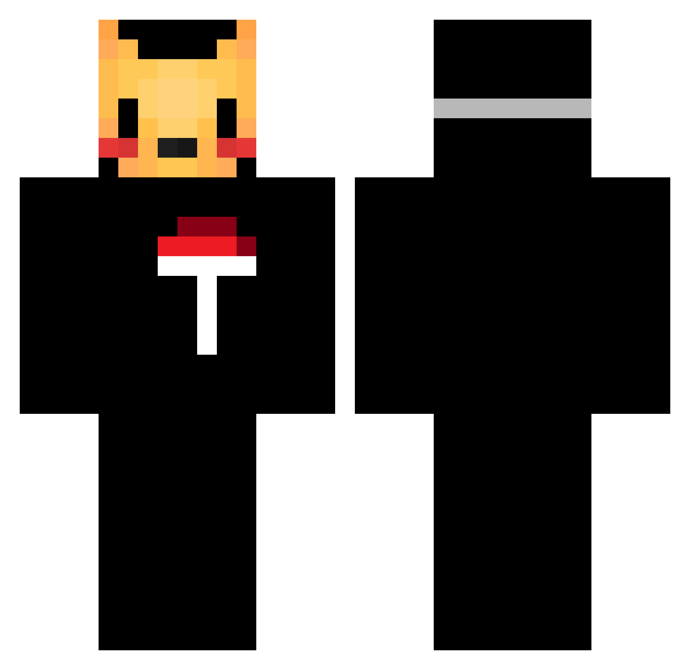 RipKingVon Minecraft skin, front and back view