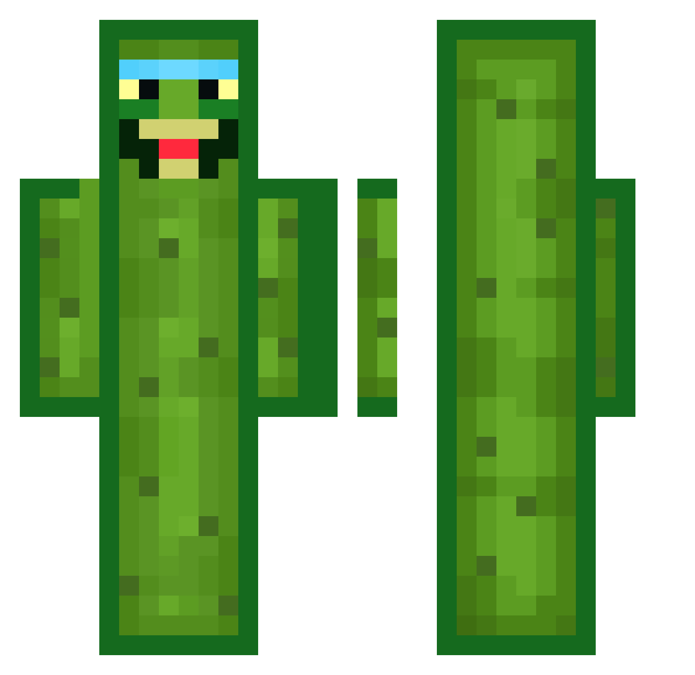 Mr_Ethan Minecraft skin, front and back view