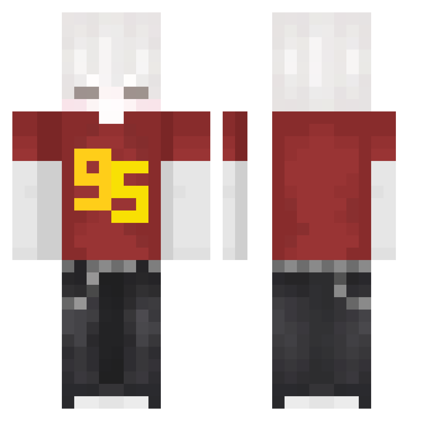 kimtaeho412 Minecraft skin, front and back view