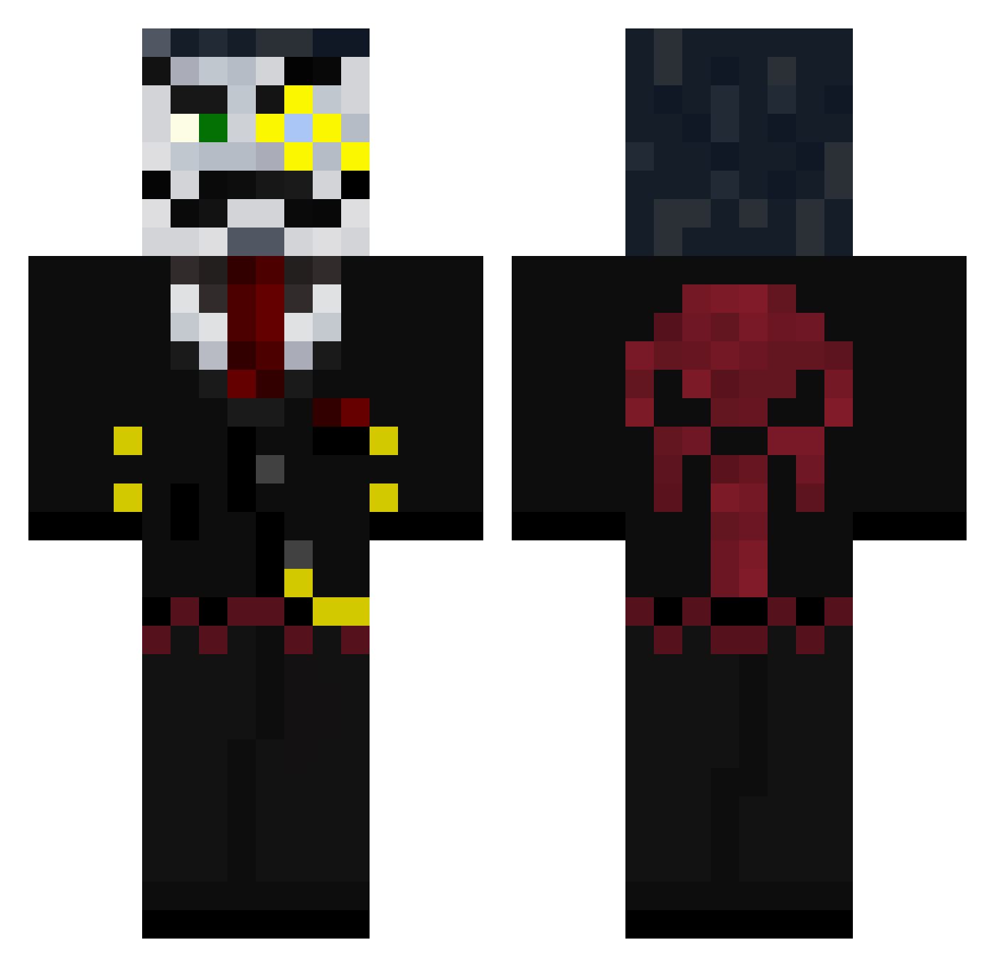 Mr_Richhmen Minecraft skin, front and back view