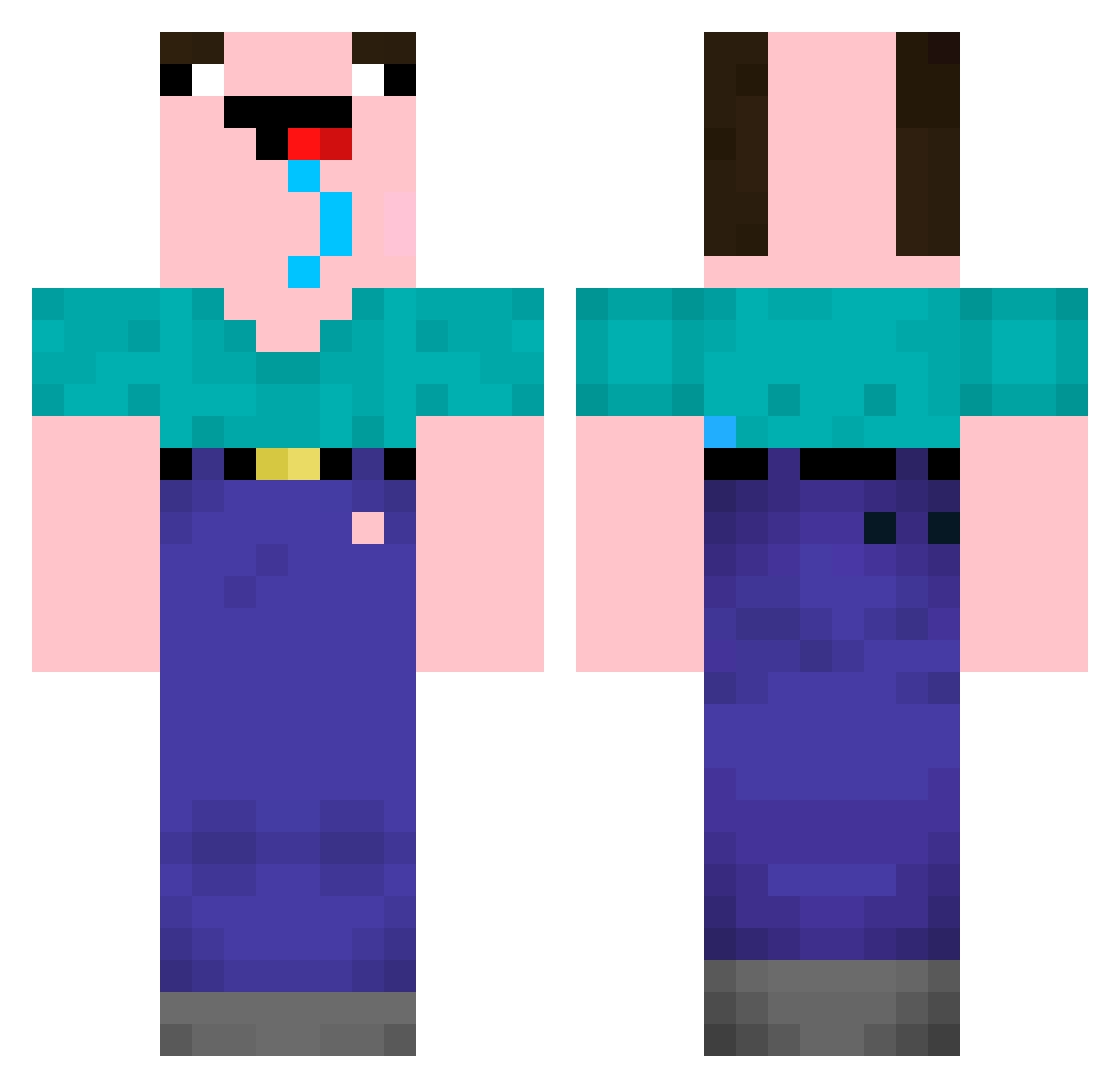 yjaime___ Minecraft skin, front and back view