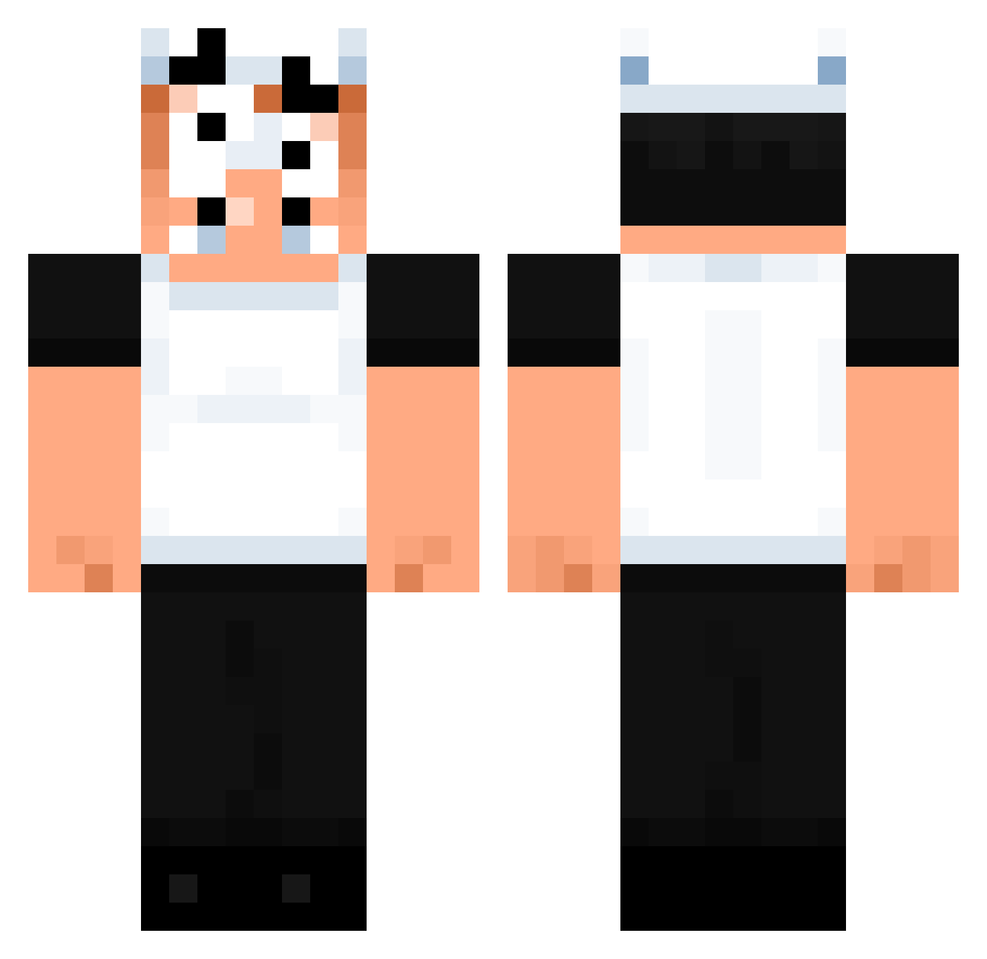 Swatch145 Minecraft skin, front and back view
