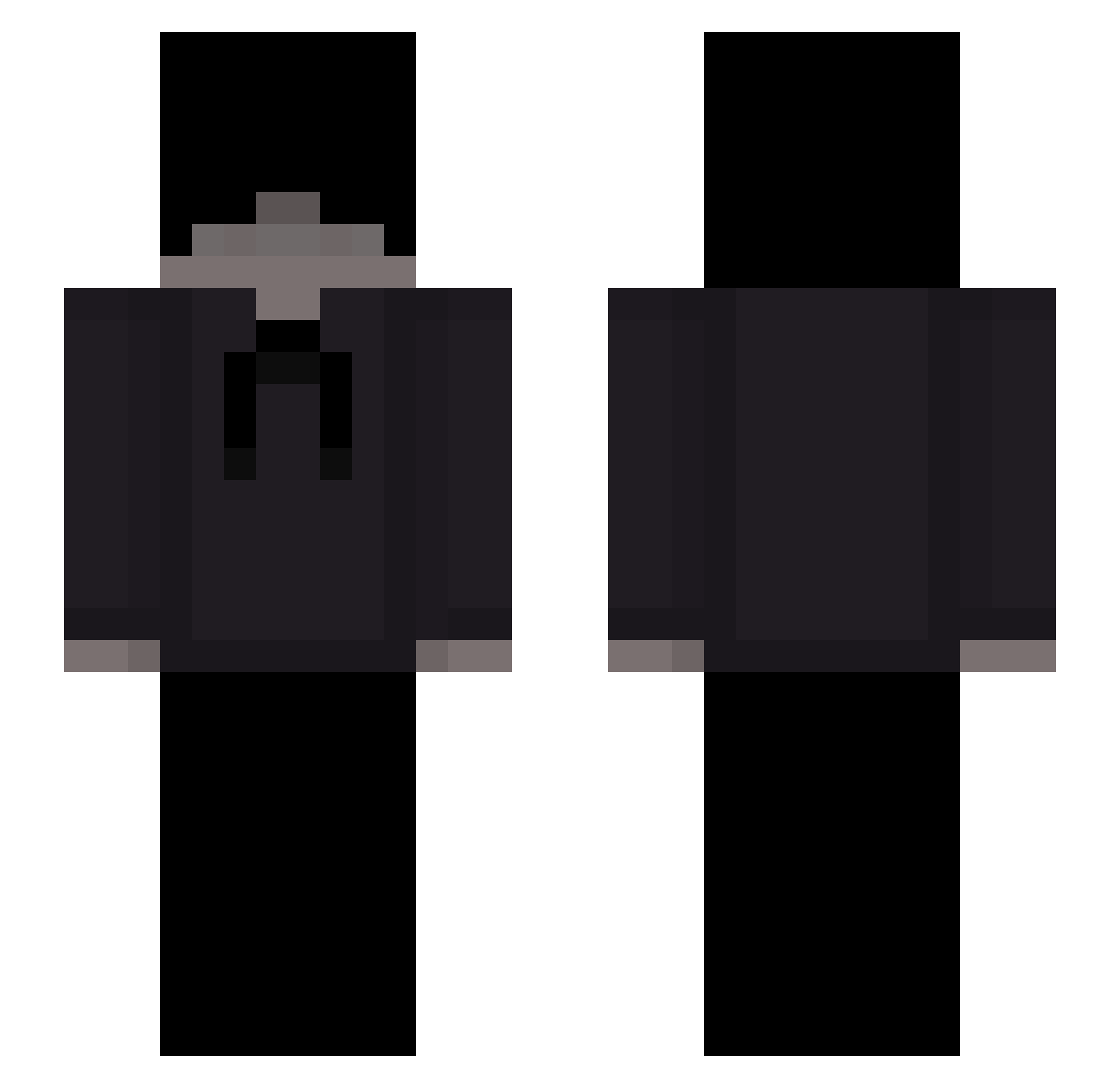 renzoidezz Minecraft skin, front and back view
