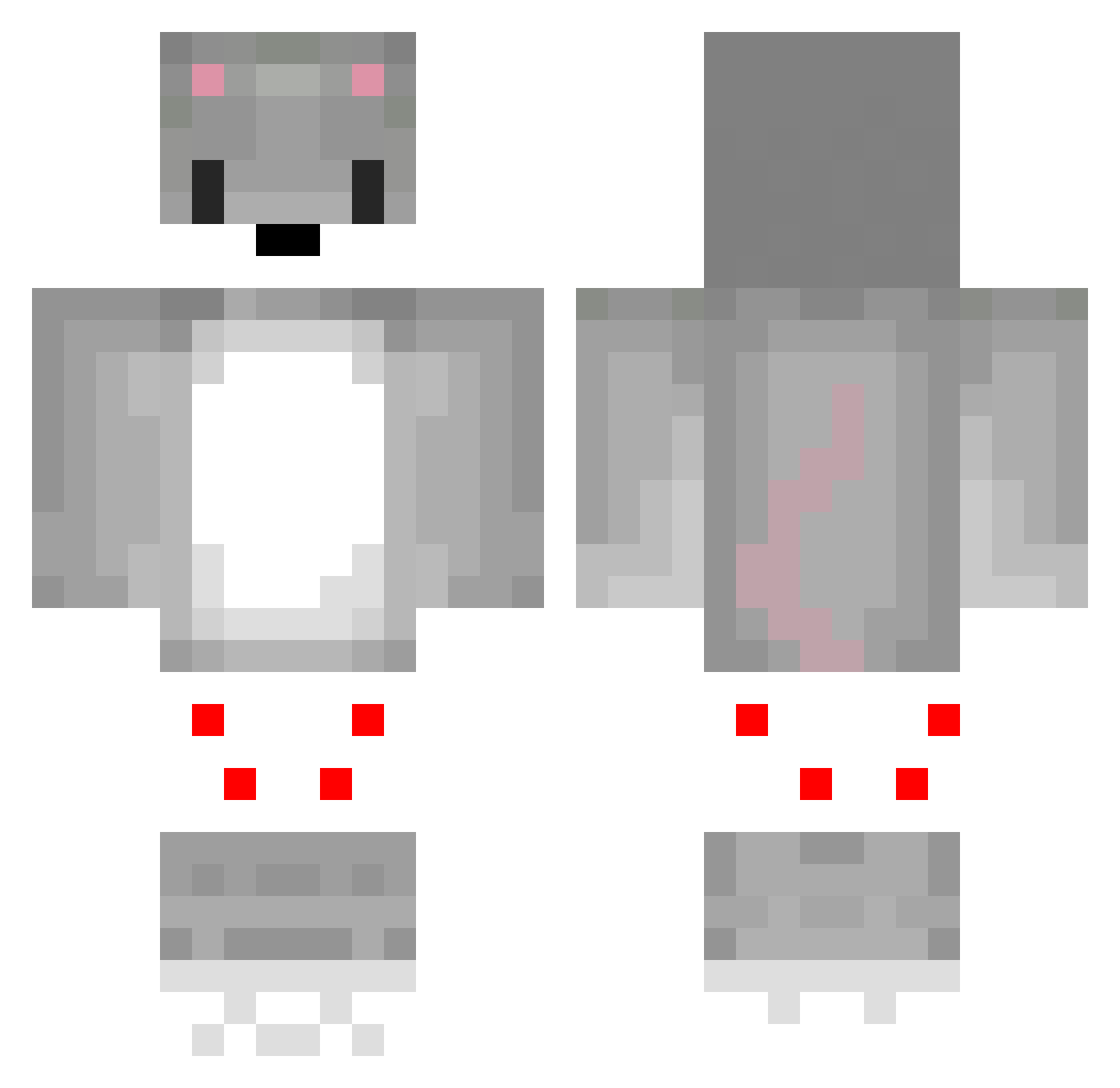 Forsetir11 Minecraft skin, front and back view