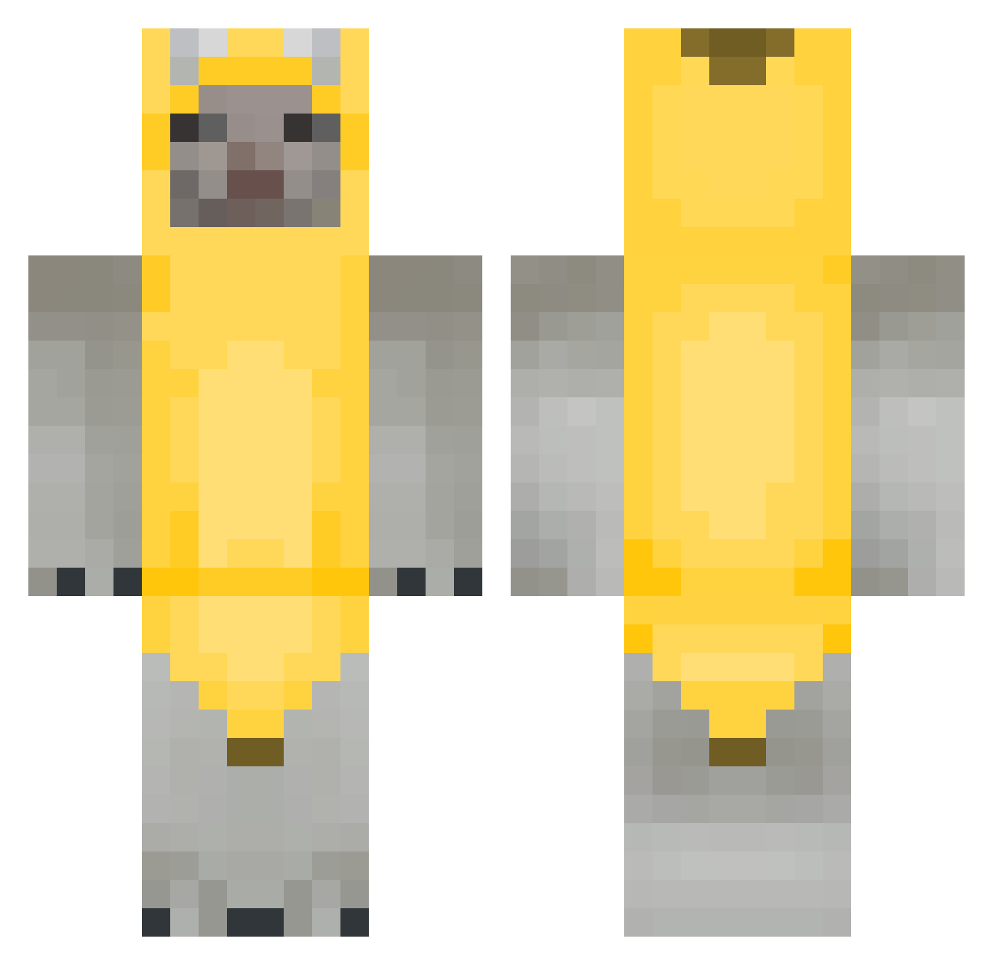S7ormbreaker Minecraft skin, front and back view