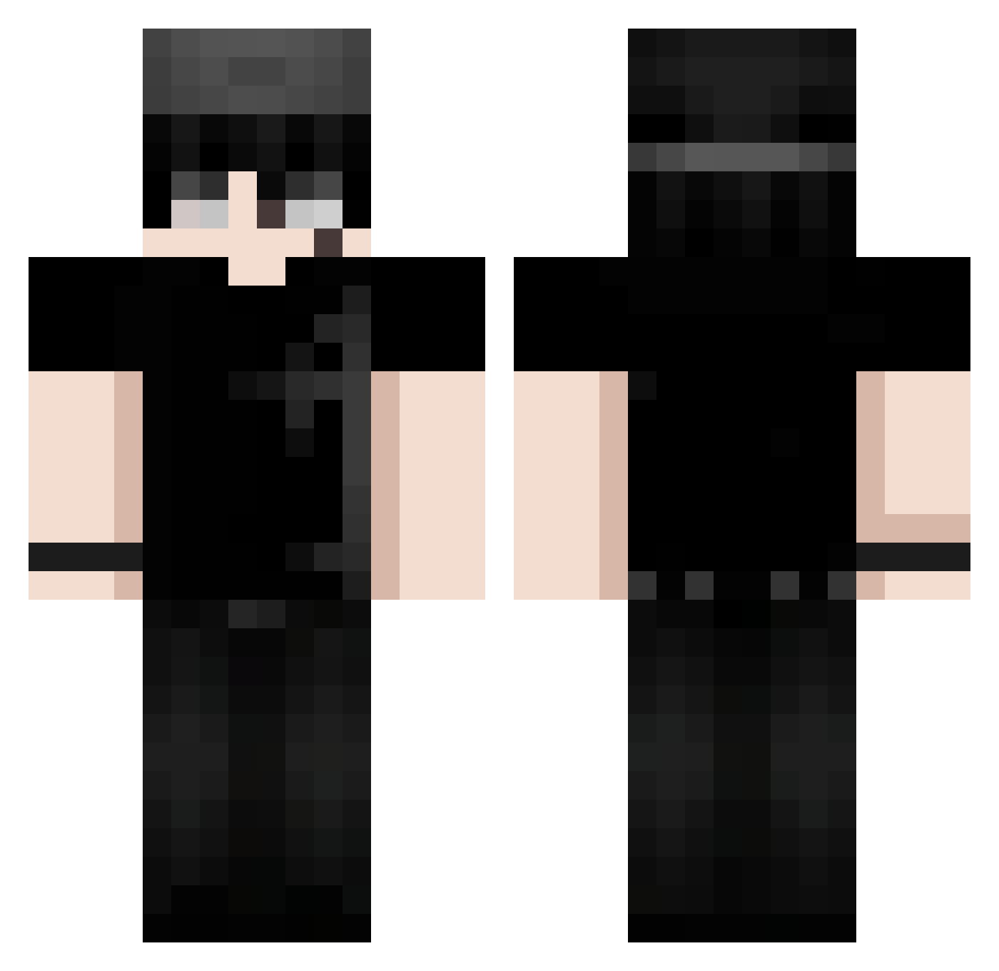 DrewIndeed_ Minecraft skin, front and back view