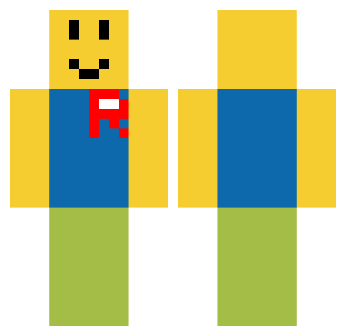 dawn24 Minecraft skin, front and back view